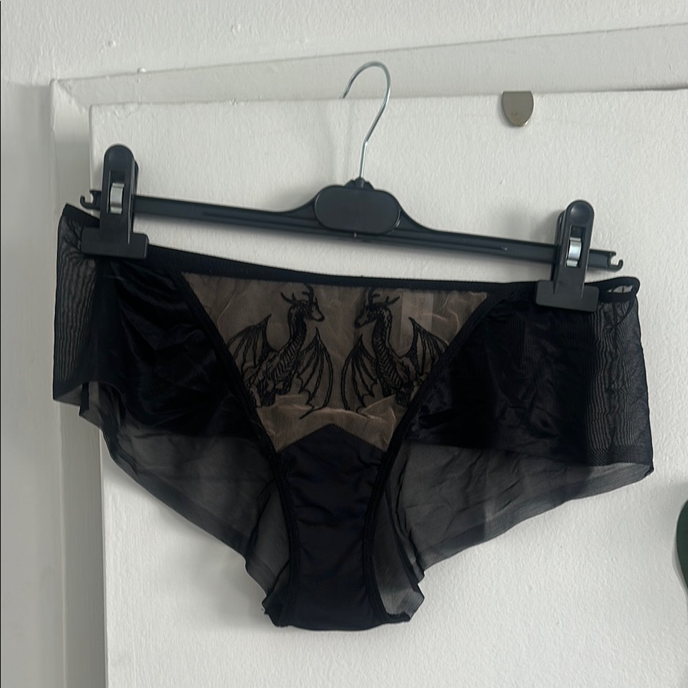 Thistle and Spire Black Lace Panties